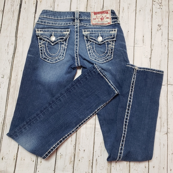 True Religion Vintage Billy Super T Jeans Pocket Flaps 25 - Picture 10 of 11